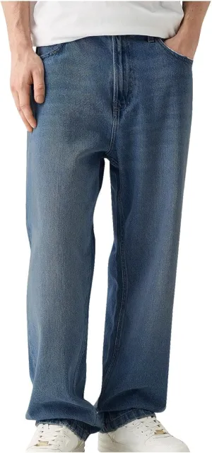 Men's Straight Leg Pants Boot Cut Jeans Stretch Slim Fit Flared Jeans Light Wash Vintage Skinny Denim Trousers