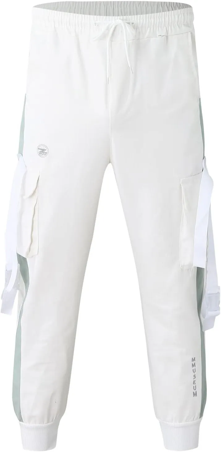 Mens Streetwear Tactical Track Pants Wild Hip Hop Punk Cargo Pants for Men Baggy Techwear Hiking Pants Men's Trousers