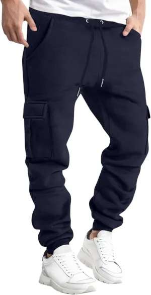 Mens Sweatpants Joggers Pants Man Men's Lightweight Sweatpants Open Bottom Loose Fit Sweat Pants for Men Straight Leg