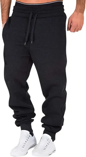 Mens Sweatpants with Pockets Mens Fashion Joggers Sports Pants Cotton Cargo Pants Sweatpants Trousers Mens Long Pants