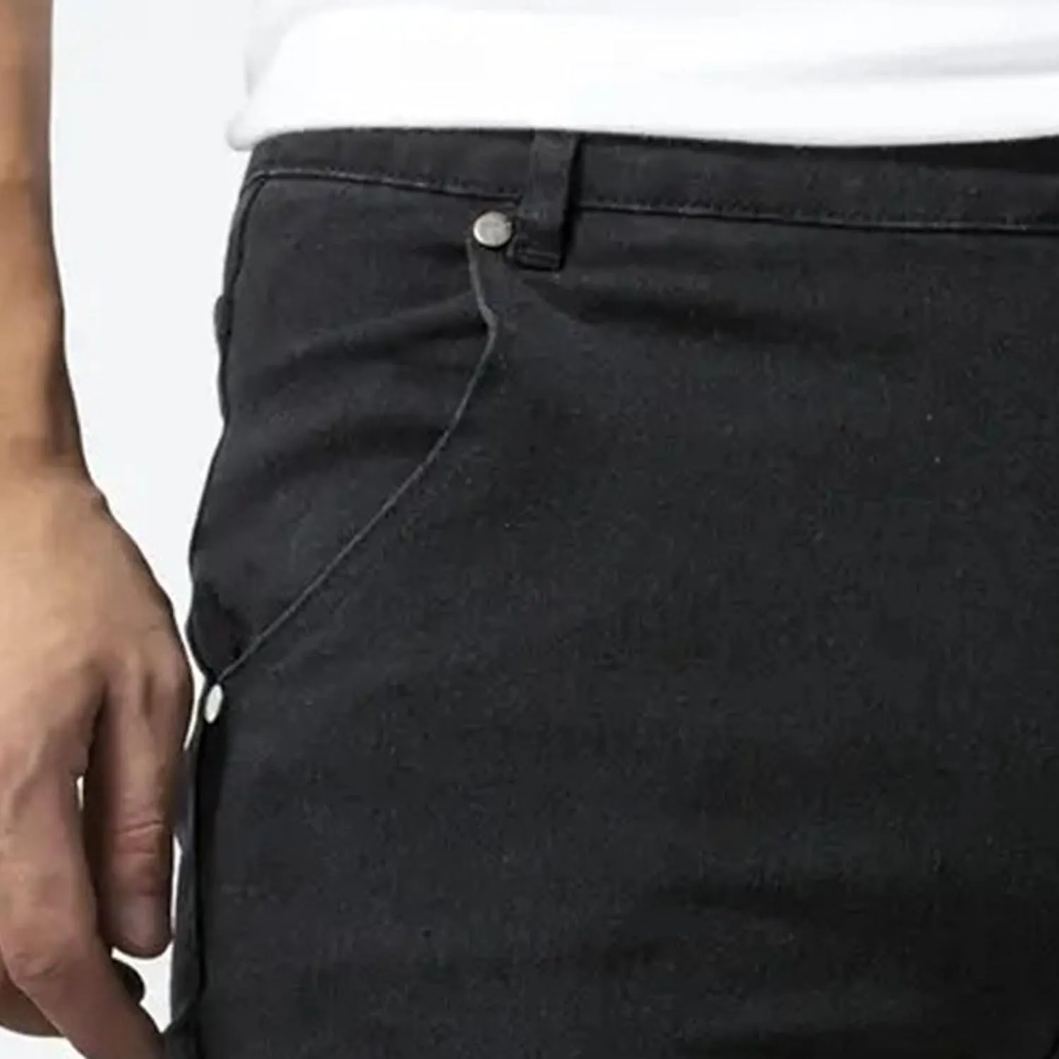 Men's Tapered Leg Cargo Jogger Jeans Slim Fit Stretch Skinny Biker Jeans Casual Fashion Hip Hop Denim Pants