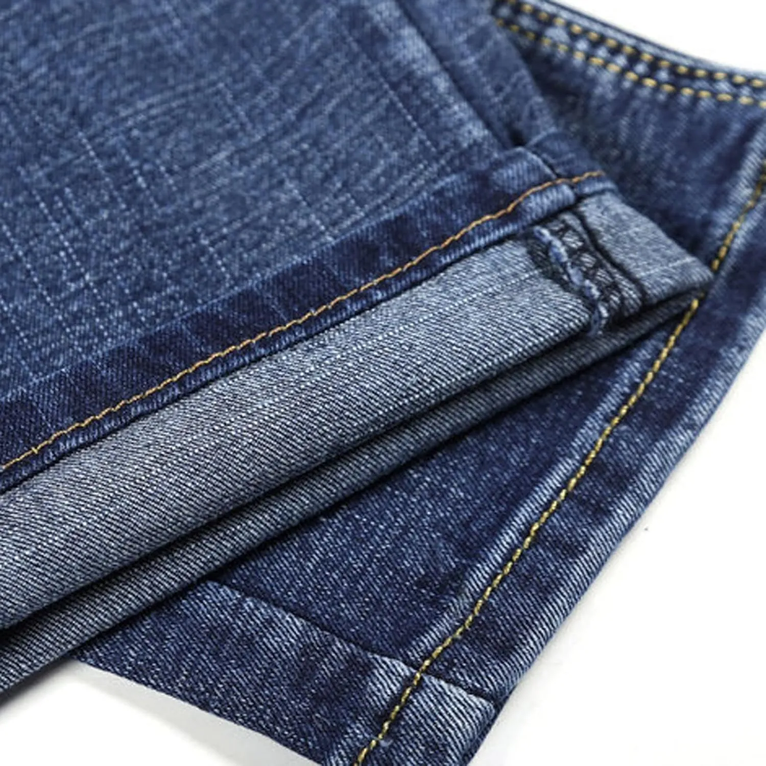 Men's Wild Denim Jeans Pants, Vintage Washed Slim Fit Jeans, Stretch Skinny Daily Work Pants, Trend Trousers for Men
