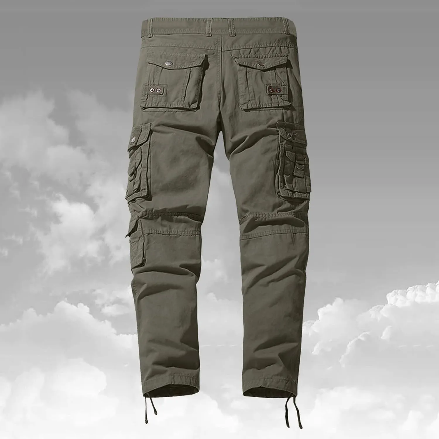Mens Workout Cargo Sweatpants Athletic Cargo Sports Pants Sweats Casual Straight-Leg Trousers Men's Cargo Sweatpants