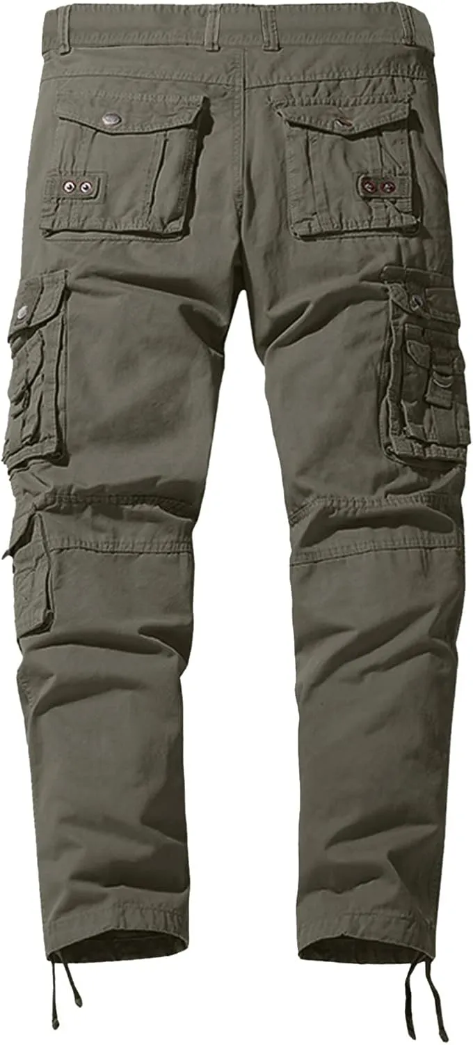 Mens Workout Cargo Sweatpants Athletic Cargo Sports Pants Sweats Casual Straight-Leg Trousers Men's Cargo Sweatpants