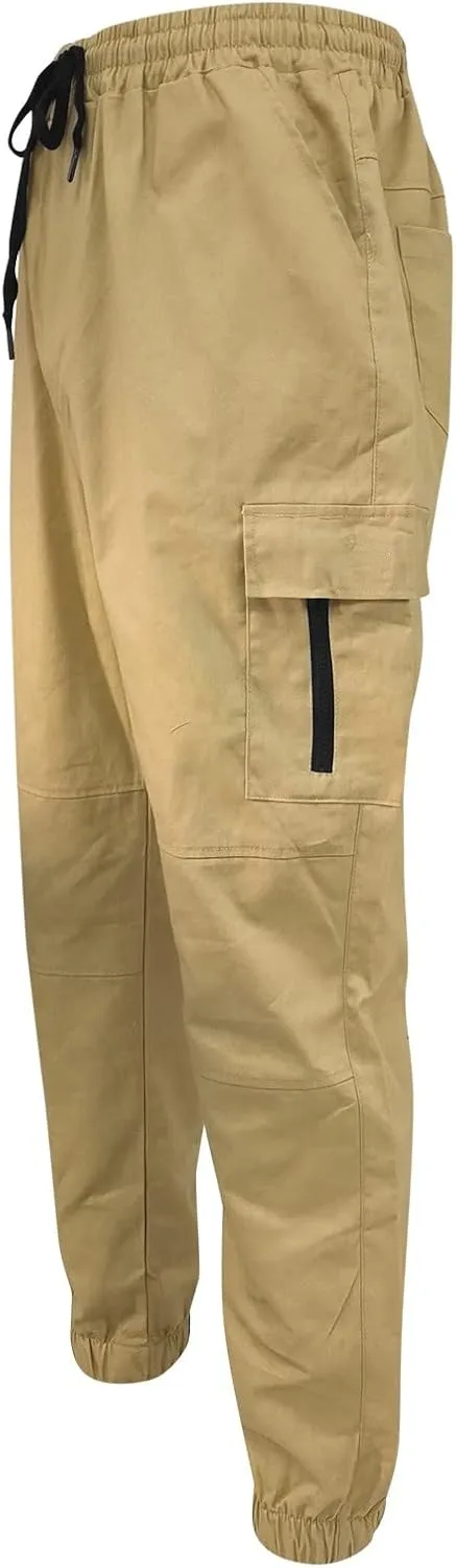 Mens Workout Cargo Sweatpants Fit Casual Trousers Mens Lightweight Running Gym Jogger Pants Men's Workout Sweatpants