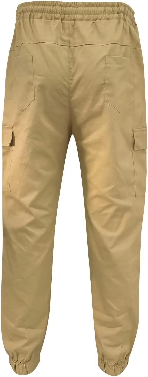 Mens Workout Cargo Sweatpants Fit Casual Trousers Mens Lightweight Running Gym Jogger Pants Men's Workout Sweatpants