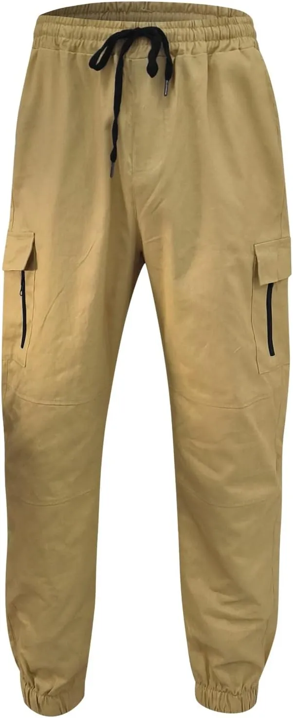 Mens Workout Cargo Sweatpants Fit Casual Trousers Mens Lightweight Running Gym Jogger Pants Men's Workout Sweatpants