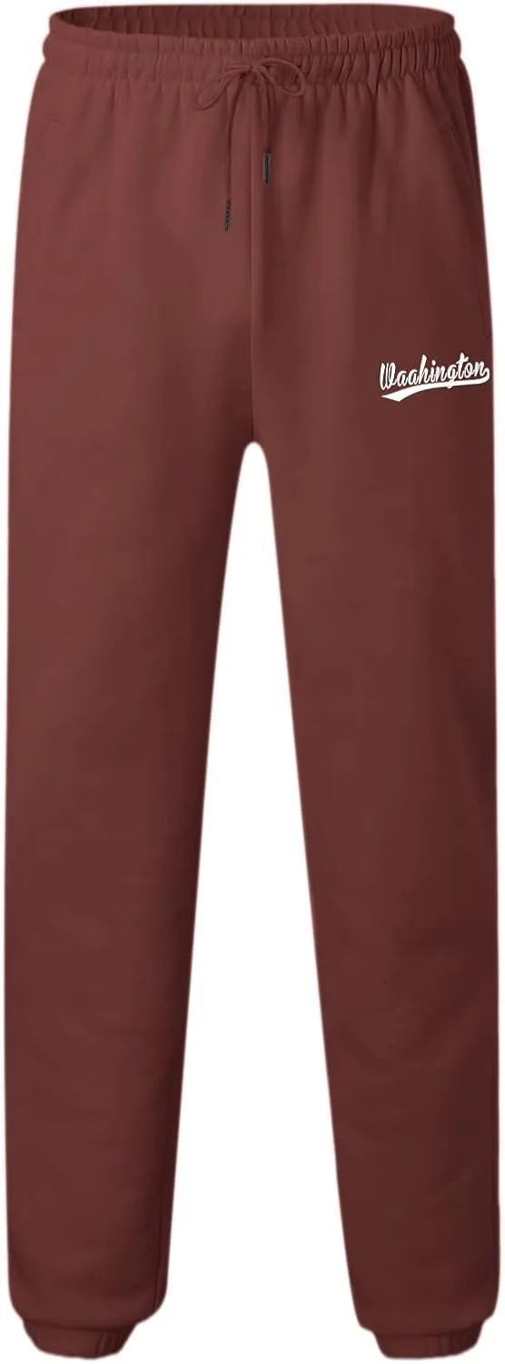 Mens Workout Cargo Sweatpants Sports Pant Men's Cargo Pants Elastic Waist Joggers Solid Casual Multi Pockets Outdoor