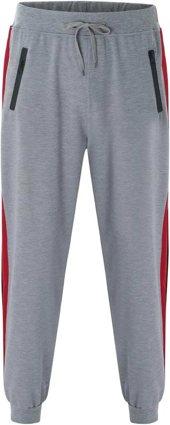 Mens Workout Cargo Sweatpants Stretch Elastic Waist Jogger Trouser Men's Joggers Freeballer Track Pants Men's Active