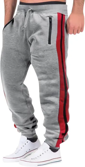 Mens Workout Cargo Sweatpants Stretch Elastic Waist Jogger Trouser Men's Joggers Freeballer Track Pants Men's Active