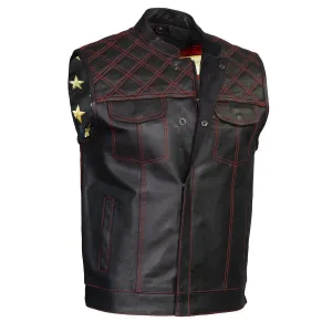 Milwaukee Leather LKM3782 Men's Classic Black Premium Leather