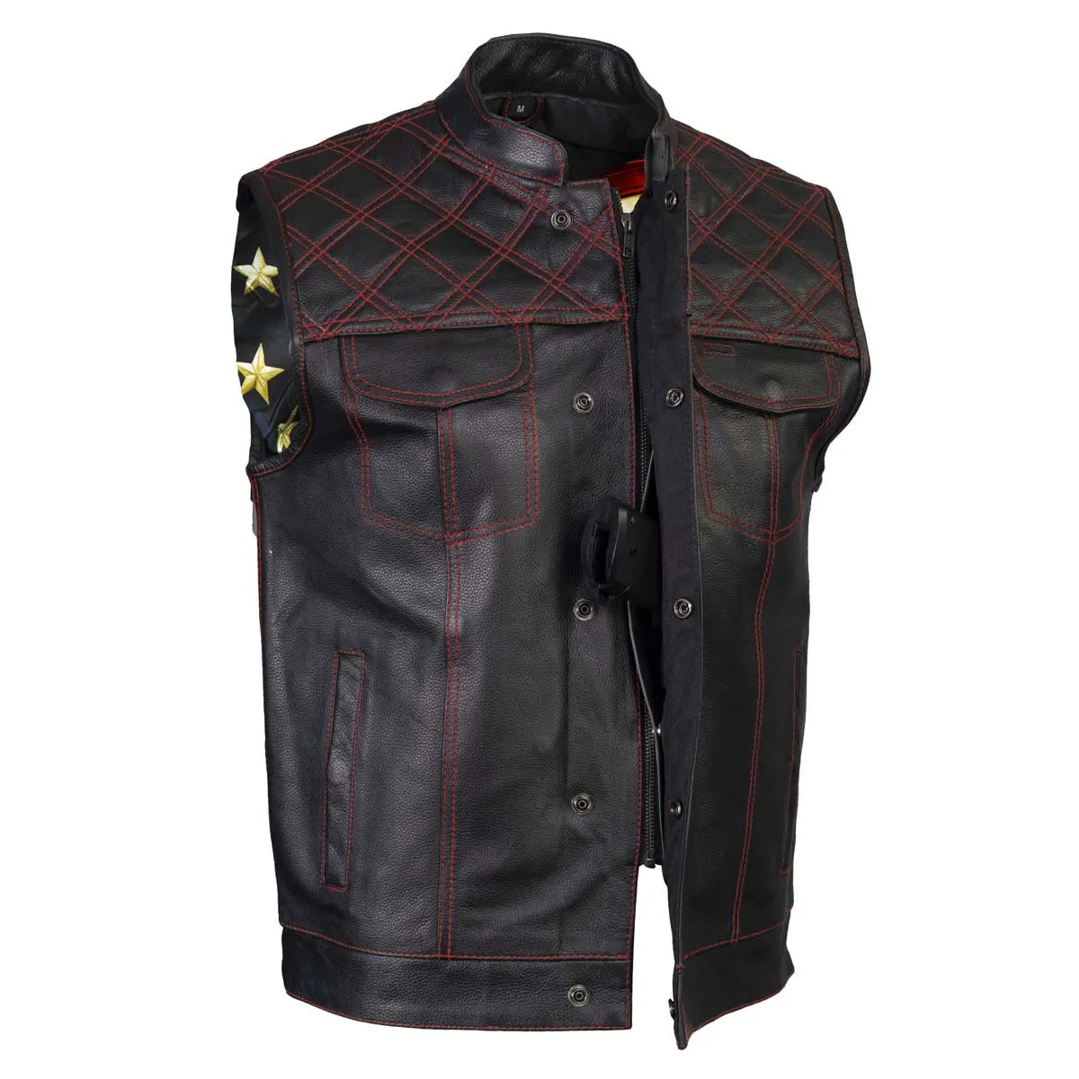 Milwaukee Leather LKM3782 Men's Classic Black Premium Leather