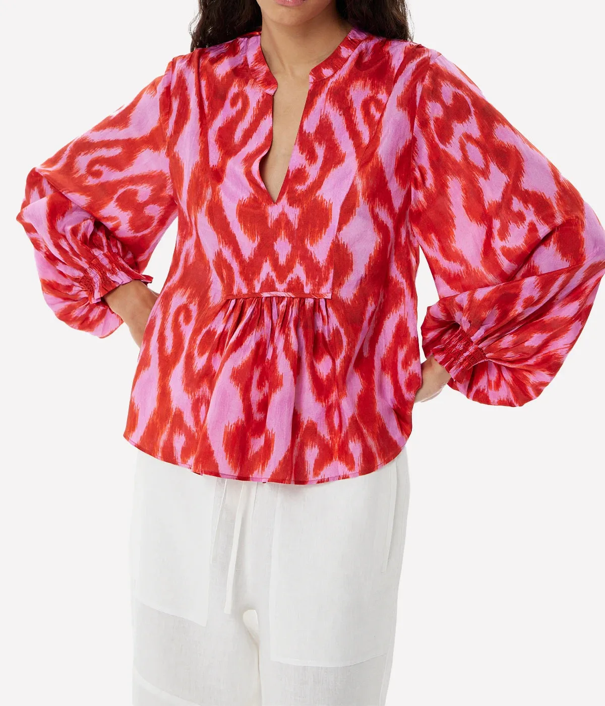 Moreno Vesta Blouse in Fuchsia
