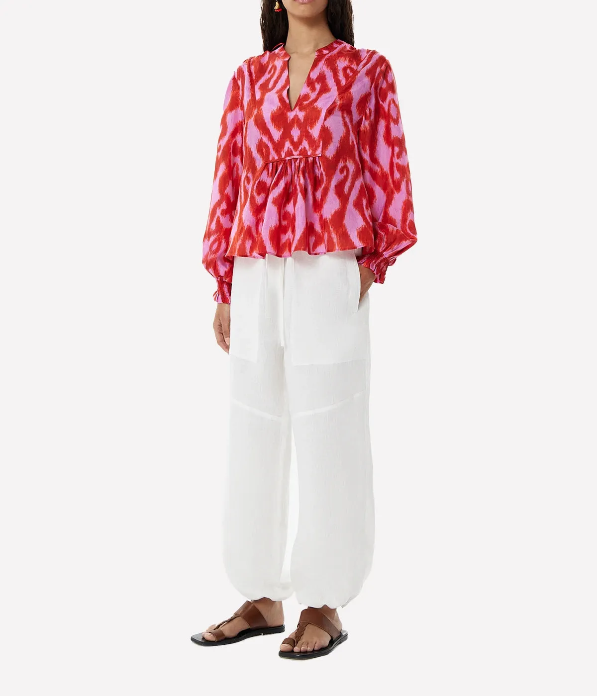 Moreno Vesta Blouse in Fuchsia