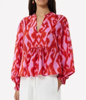 Moreno Vesta Blouse in Fuchsia