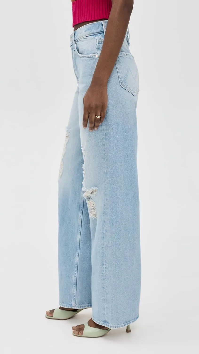 MOTHER Women's The Spinner Zip Sneak Jeans