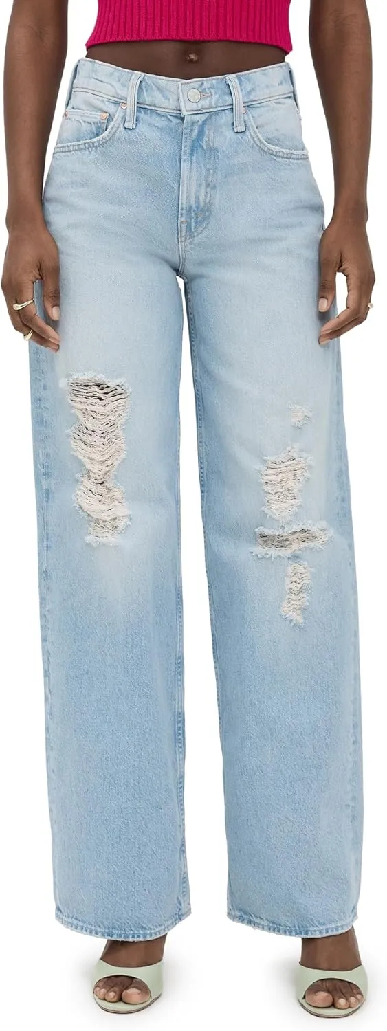 MOTHER Women's The Spinner Zip Sneak Jeans