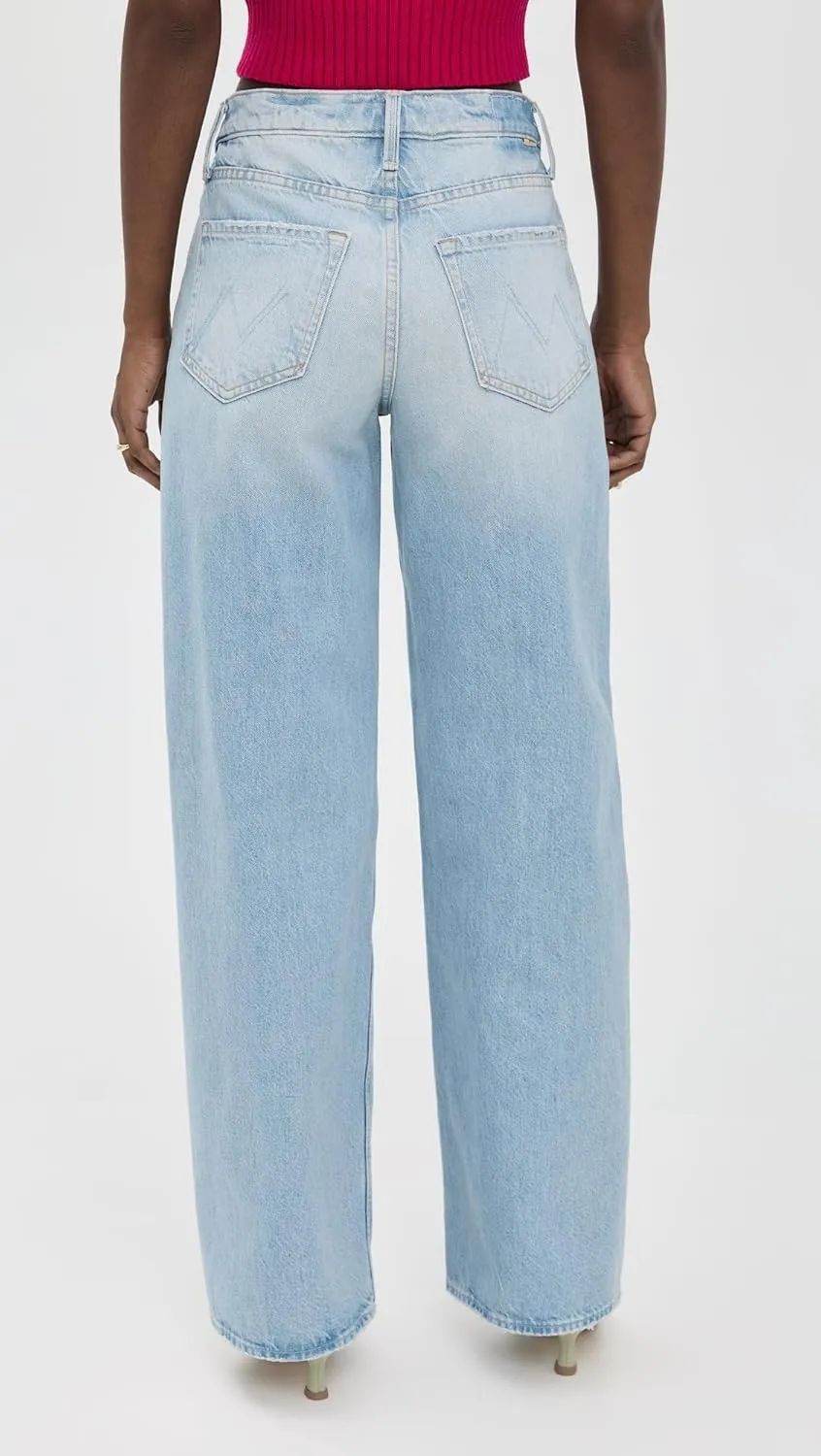 MOTHER Women's The Spinner Zip Sneak Jeans