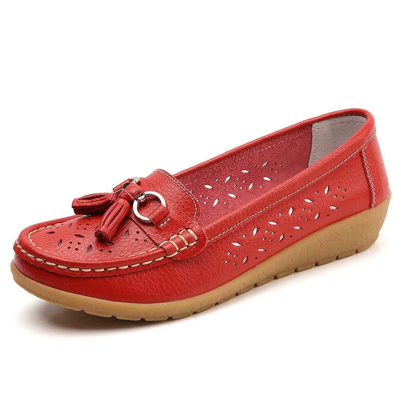Nanccy Summer Hollow Out New Leather Shoes