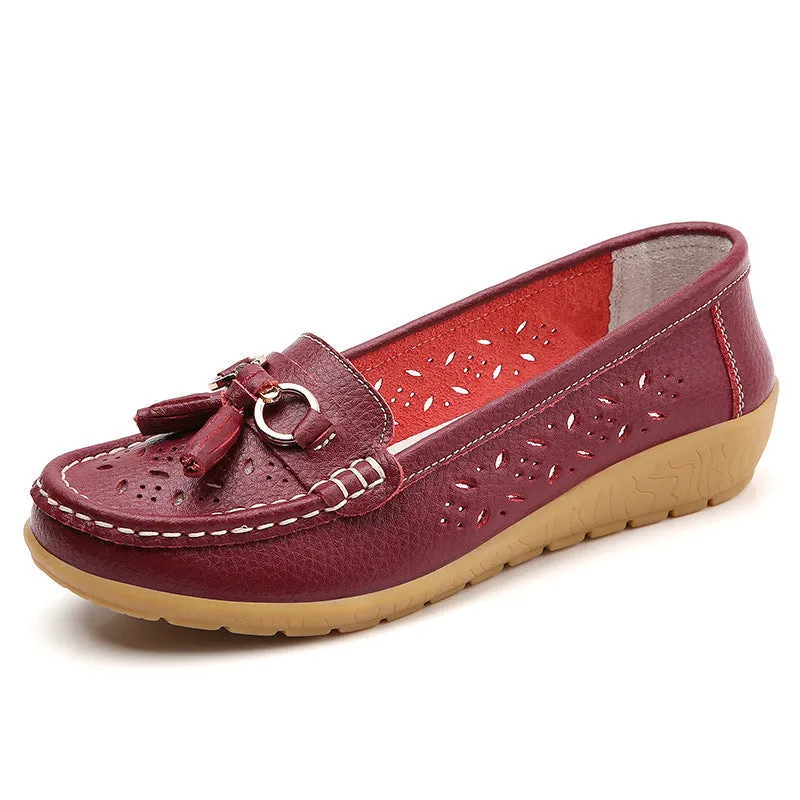 Nanccy Summer Hollow Out New Leather Shoes