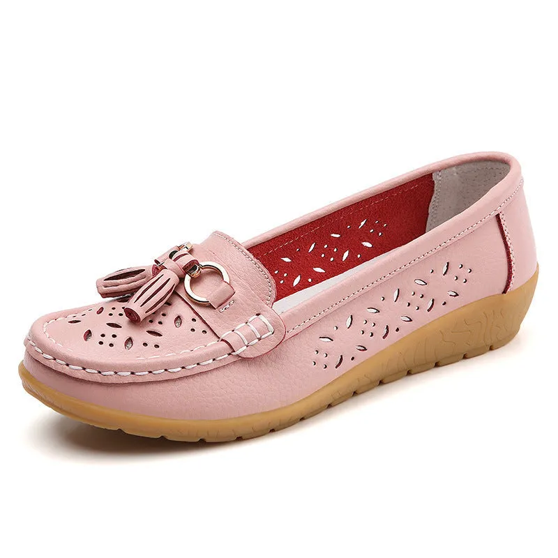 Nanccy Summer Hollow Out New Leather Shoes