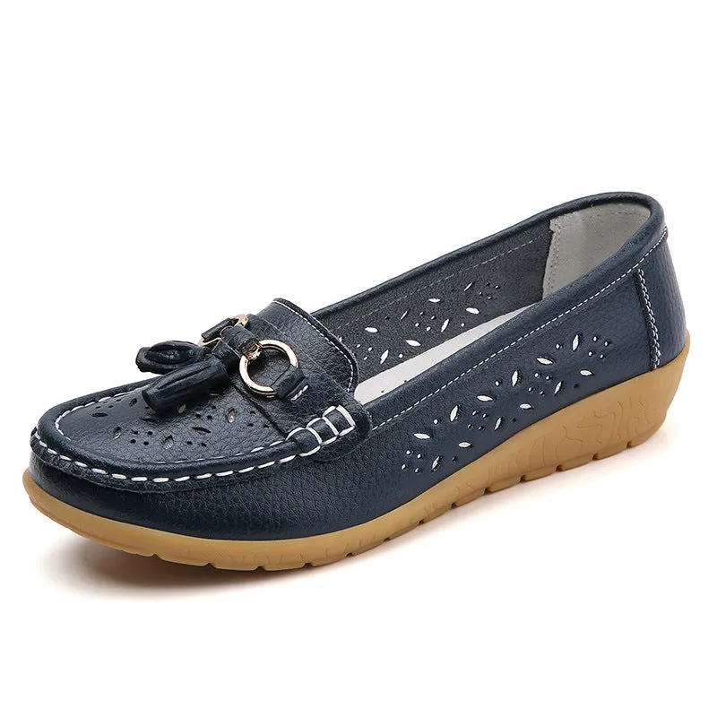 Nanccy Summer Hollow Out New Leather Shoes