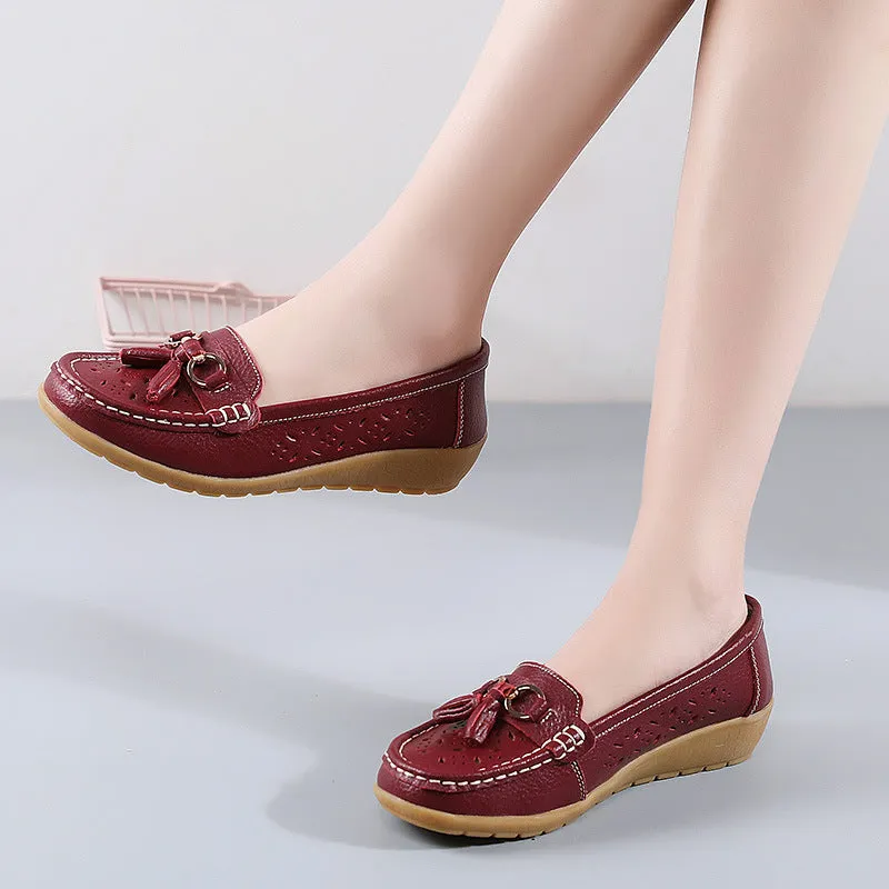 Nanccy Summer Hollow Out New Leather Shoes