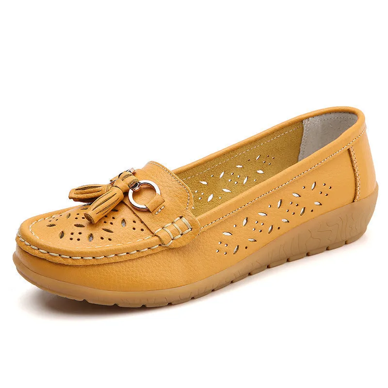 Nanccy Summer Hollow Out New Leather Shoes