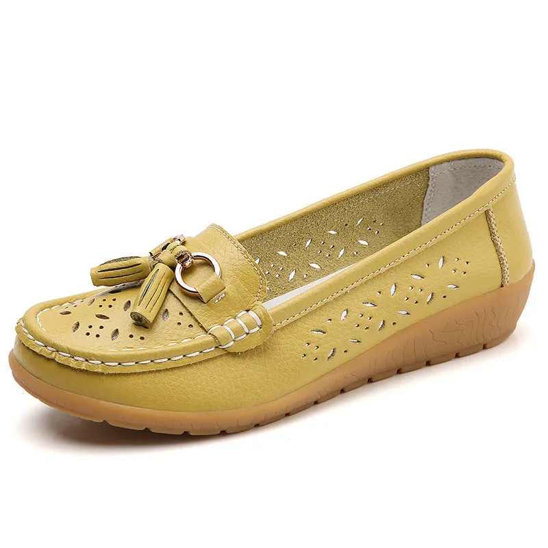 Nanccy Summer Hollow Out New Leather Shoes