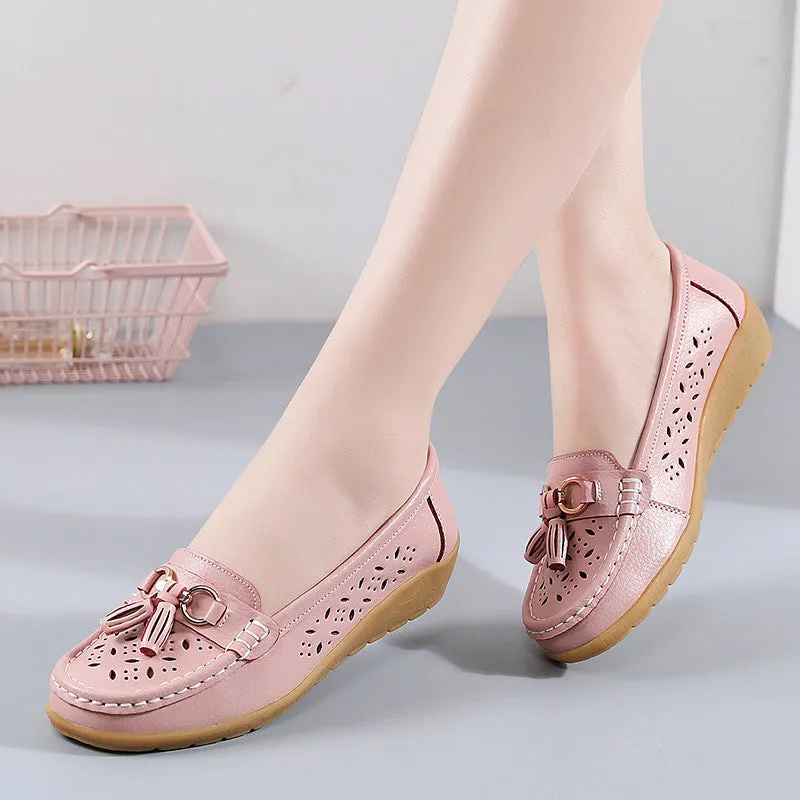 Nanccy Summer Hollow Out New Leather Shoes