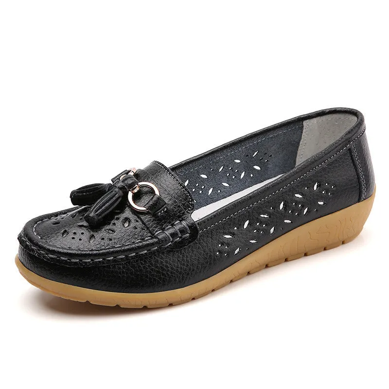 Nanccy Summer Hollow Out New Leather Shoes