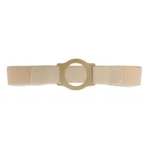 Nu-Comfort 2" Wide Beige Support Belt 3-1/8" I.D. Ring Plate 36"-40" Waist Large, Latex-Free