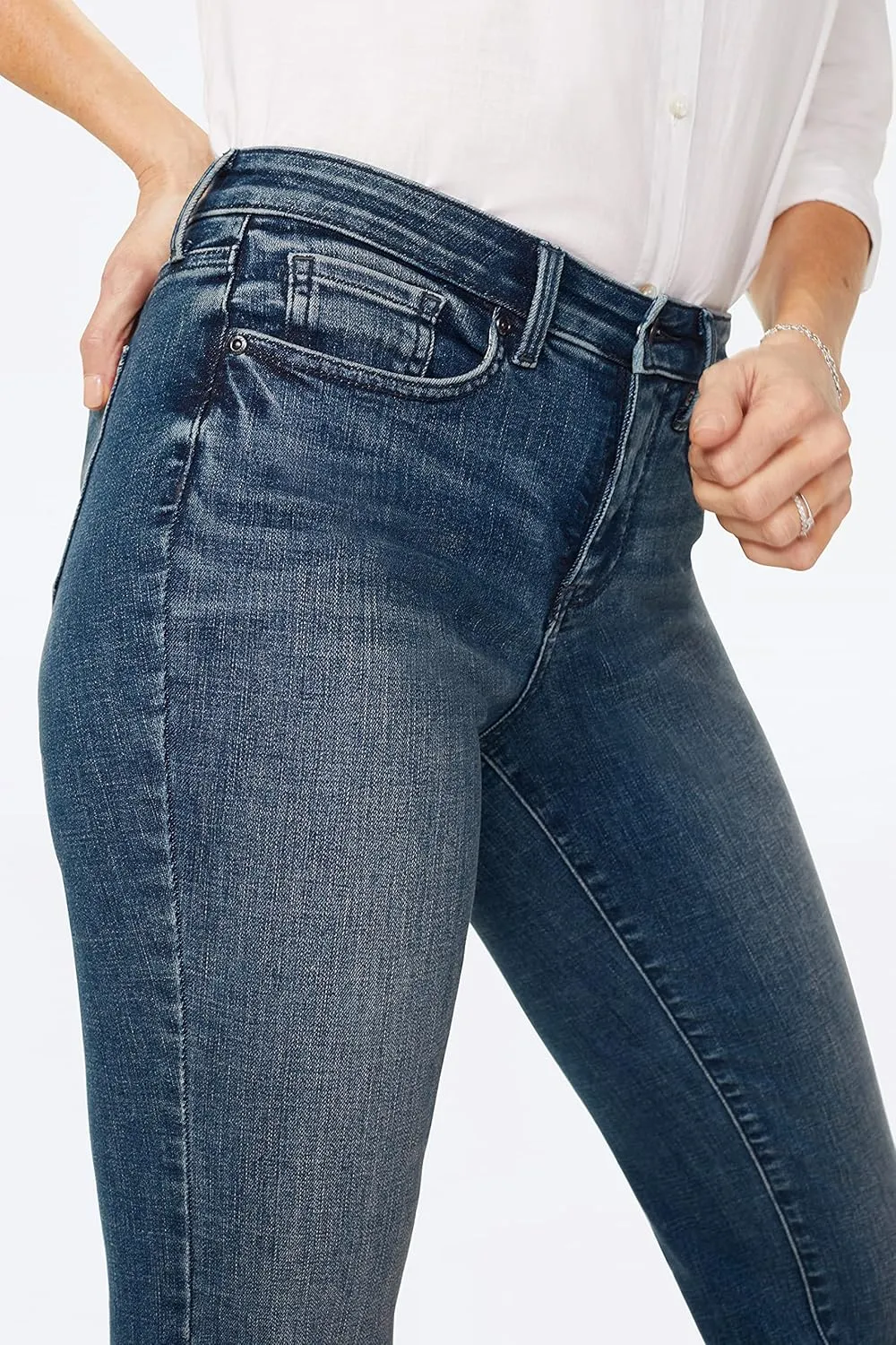 NYDJ Womens Barbara Bootcut Fit Denim Jeans