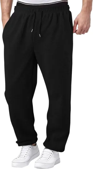 PGOJUNI Cargo Pants for Men, Mens Casual Joggers Cargo Pants Drawstring Sweatpants Casual Solid Long Trousers with Pockets