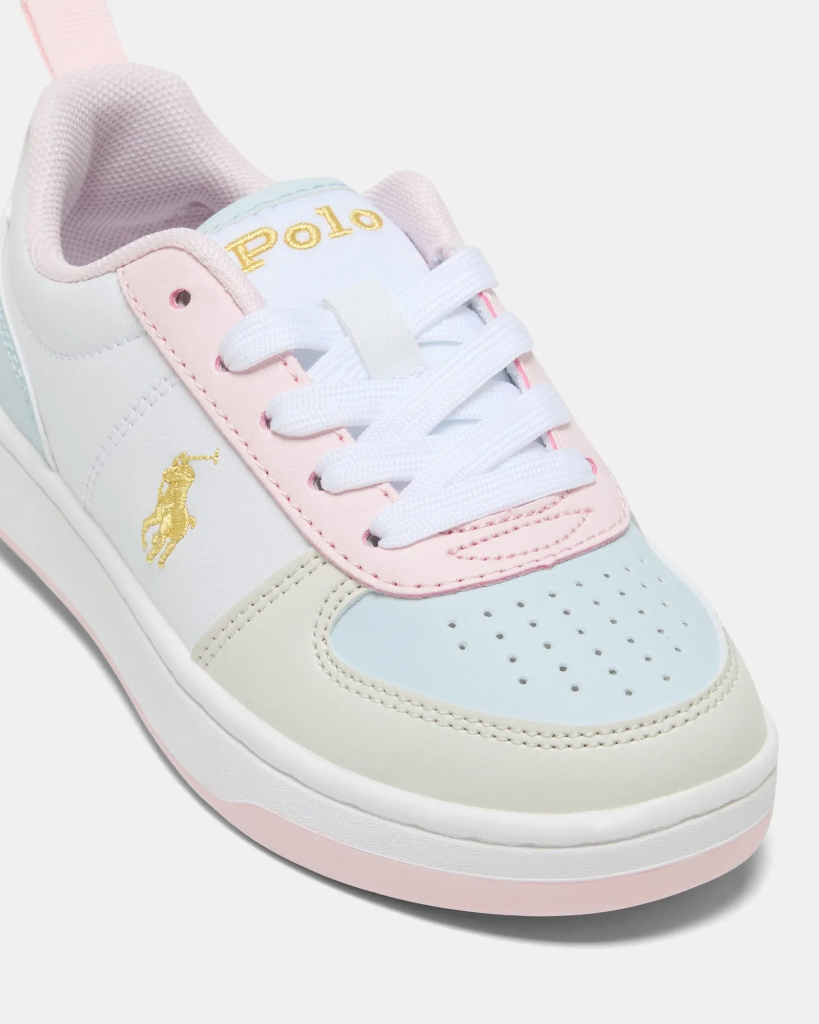 Polo Court II Youth White/Pink/Blue/Yellow