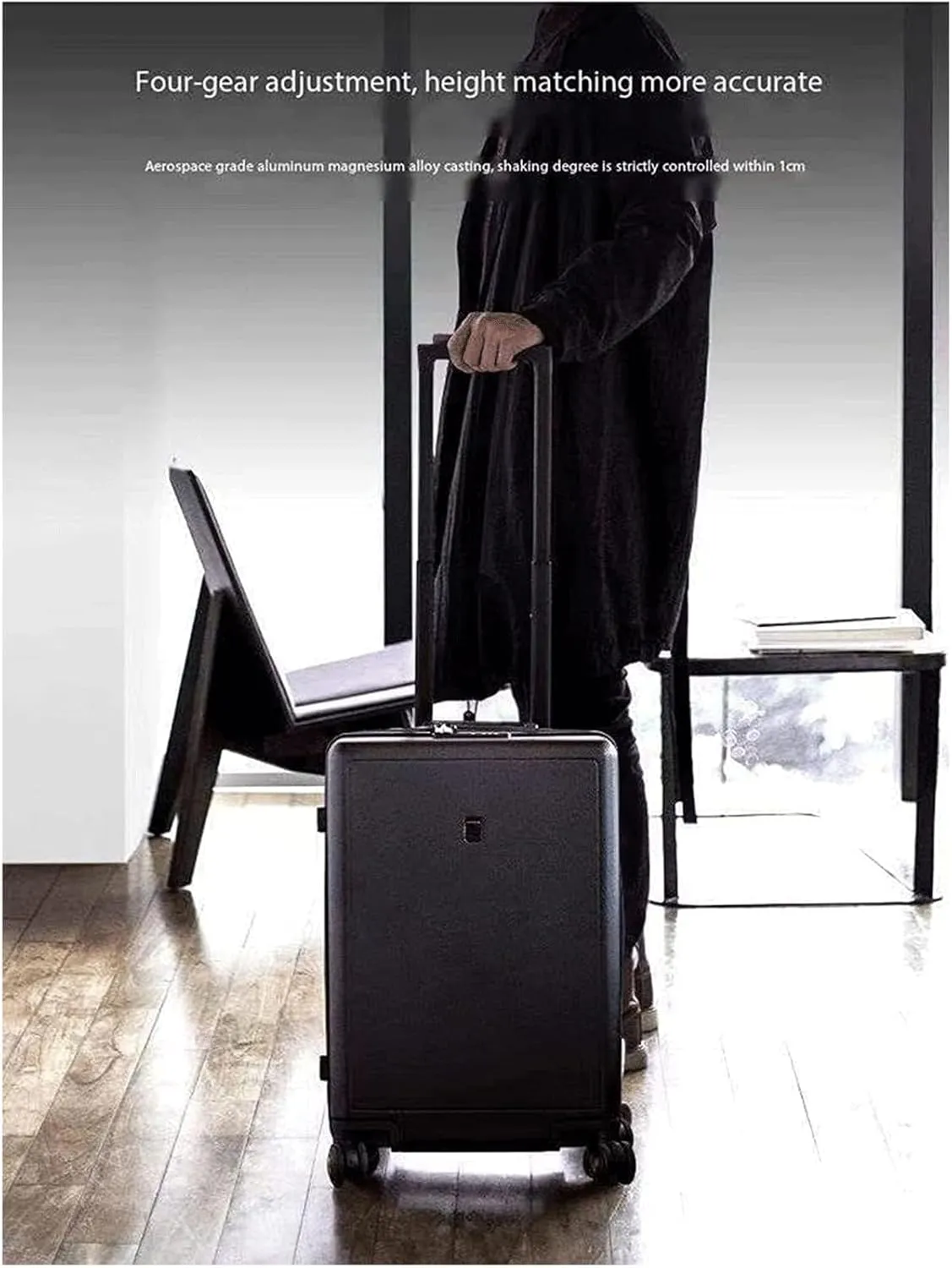 Portable Suitcase Expandable Suitcases Portable Luggage Multifunctional Divider Suitcases with Wheels Travel Business Carry On Luggage (A 26in)