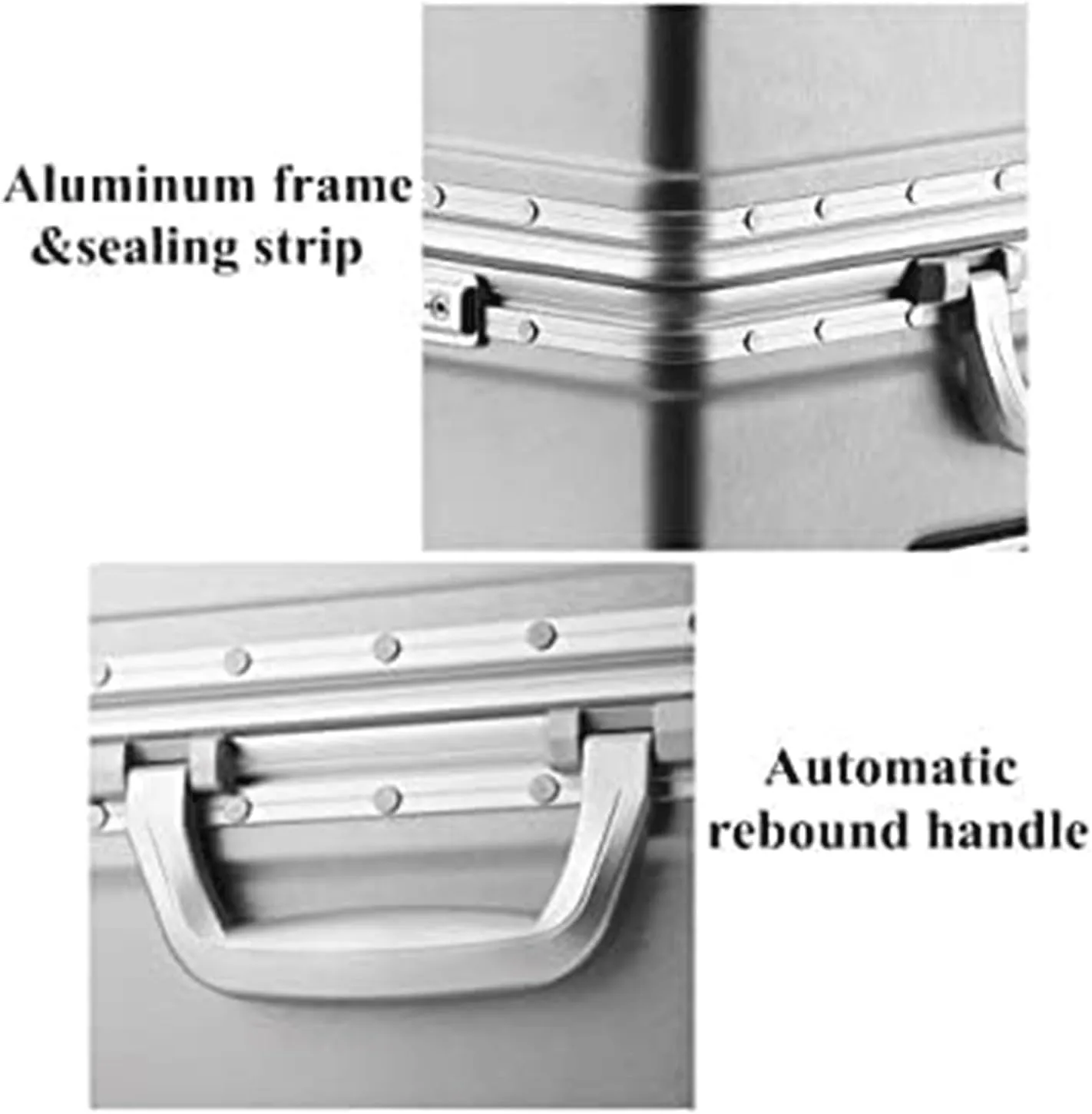 Portable Suitcase Expandable Suitcases Thick Double-Wheel Luggage Large-Capacity Hard Shell Suitcases with Wheels Lightweight Carry On Luggage Smooth to use (White 24in)