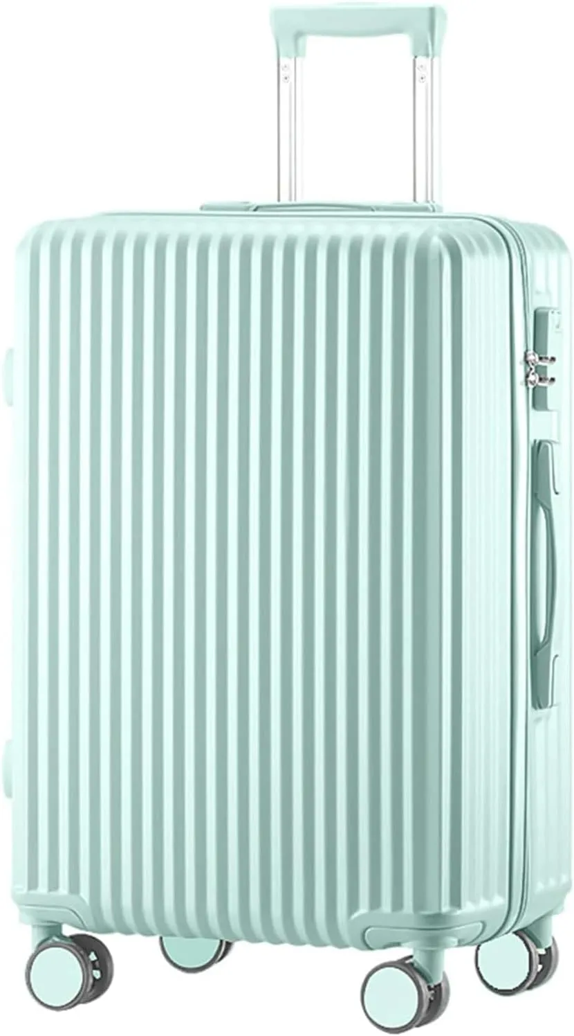 Portable Suitcase Large Capacity Carry On Luggage Pc Hard Shell Suitcases With Wheels Wet And Dry Separation Pocket Lightweight Luggage Smooth to use (Skyblue 20inch)