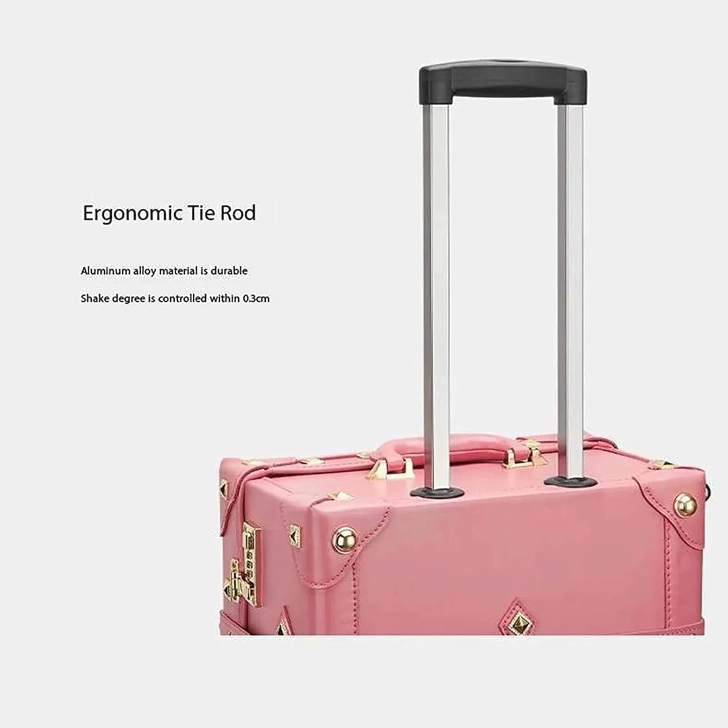 Portable Suitcase Leather Suitcase Large Expandable Luggage with Spinner Wheels Lightweight Carry On Luggage Hard Travel Suitcases (A 30 inches)