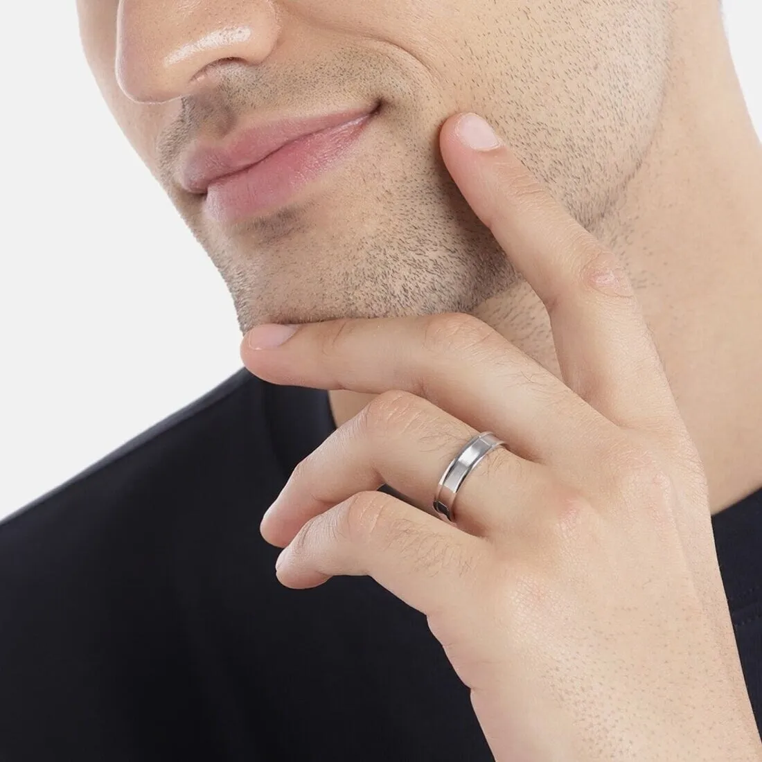 Refined Elegance Timeless Appeal 925 Sterling Silver Ring for Him