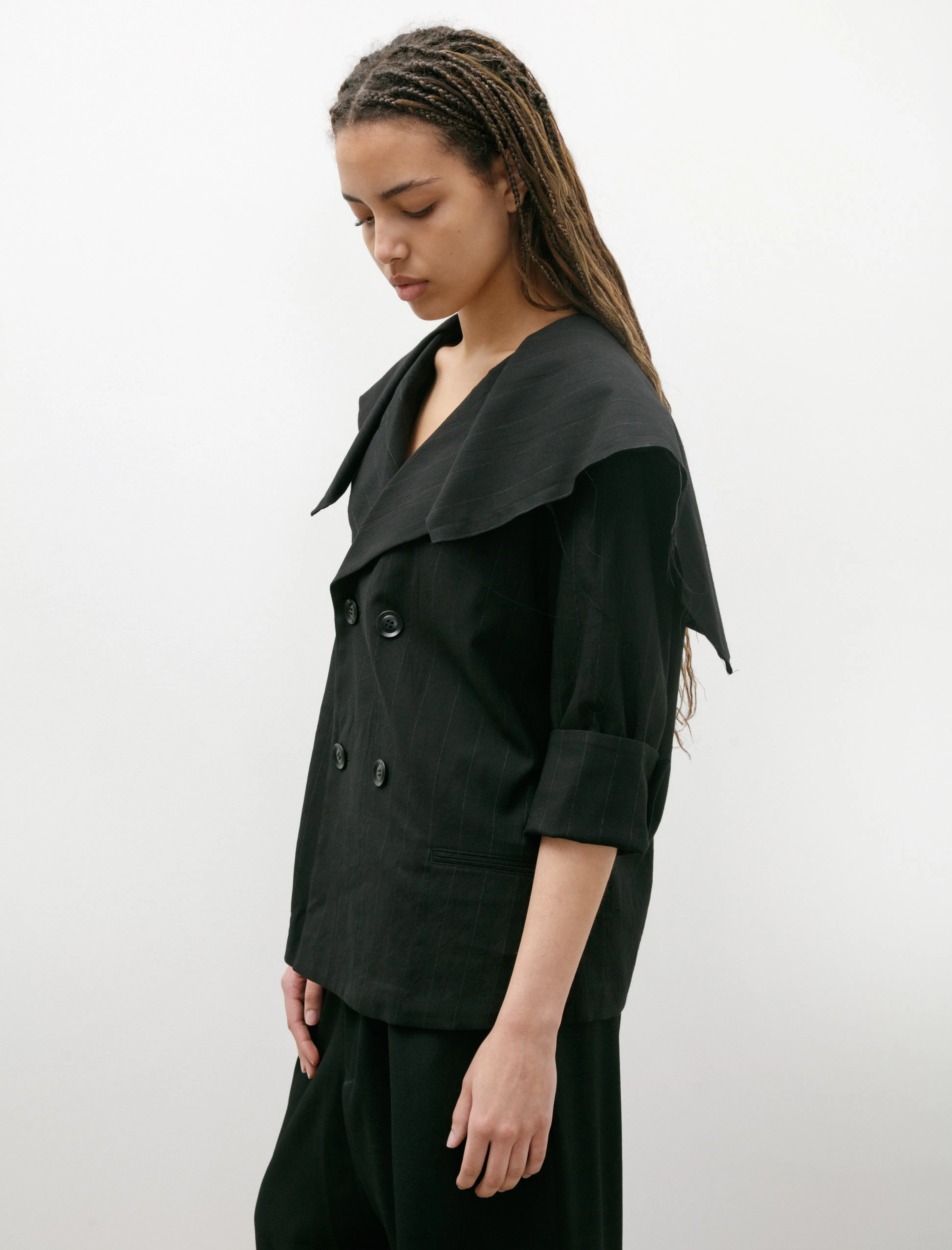 Sailor Collar Jacket Black