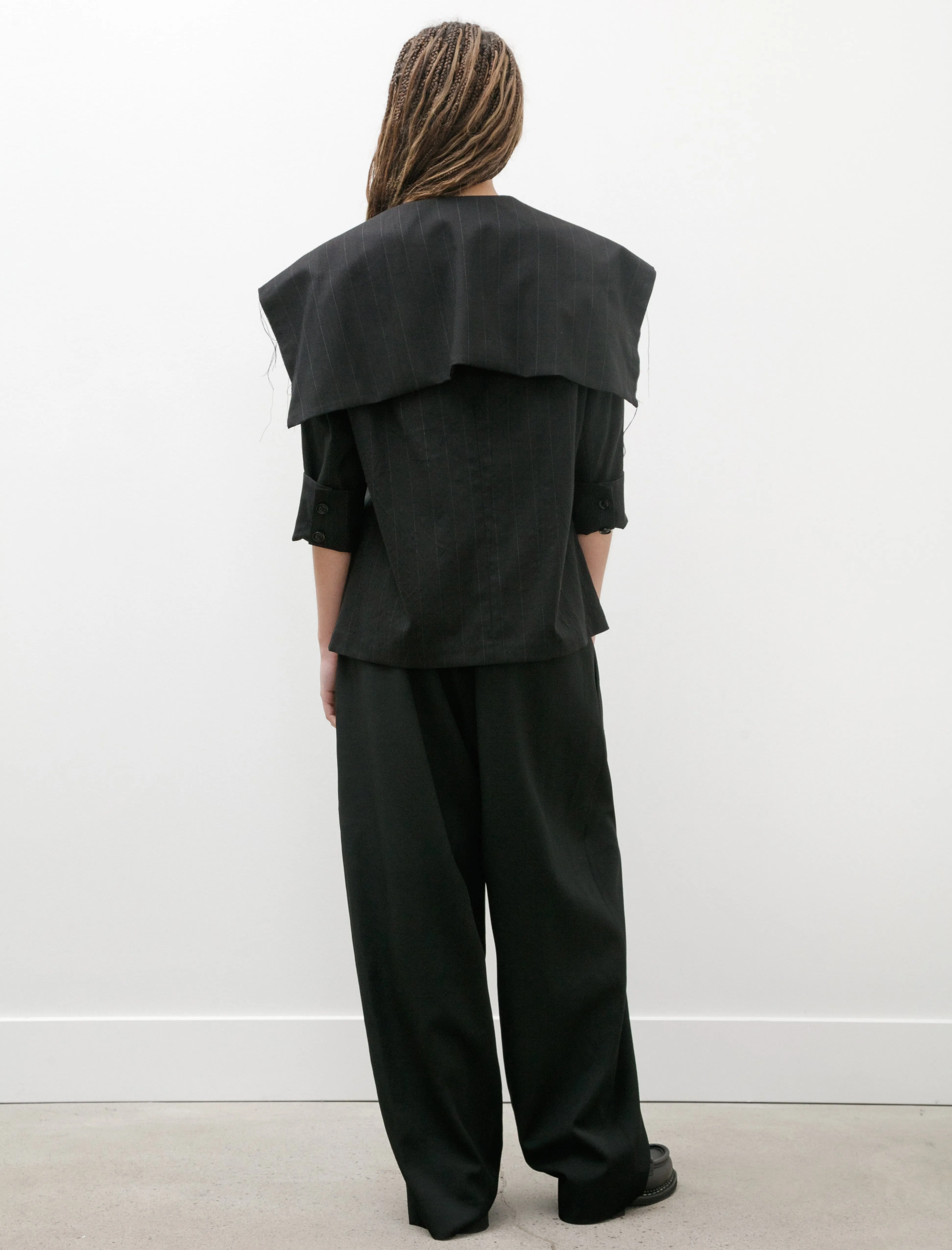 Sailor Collar Jacket Black