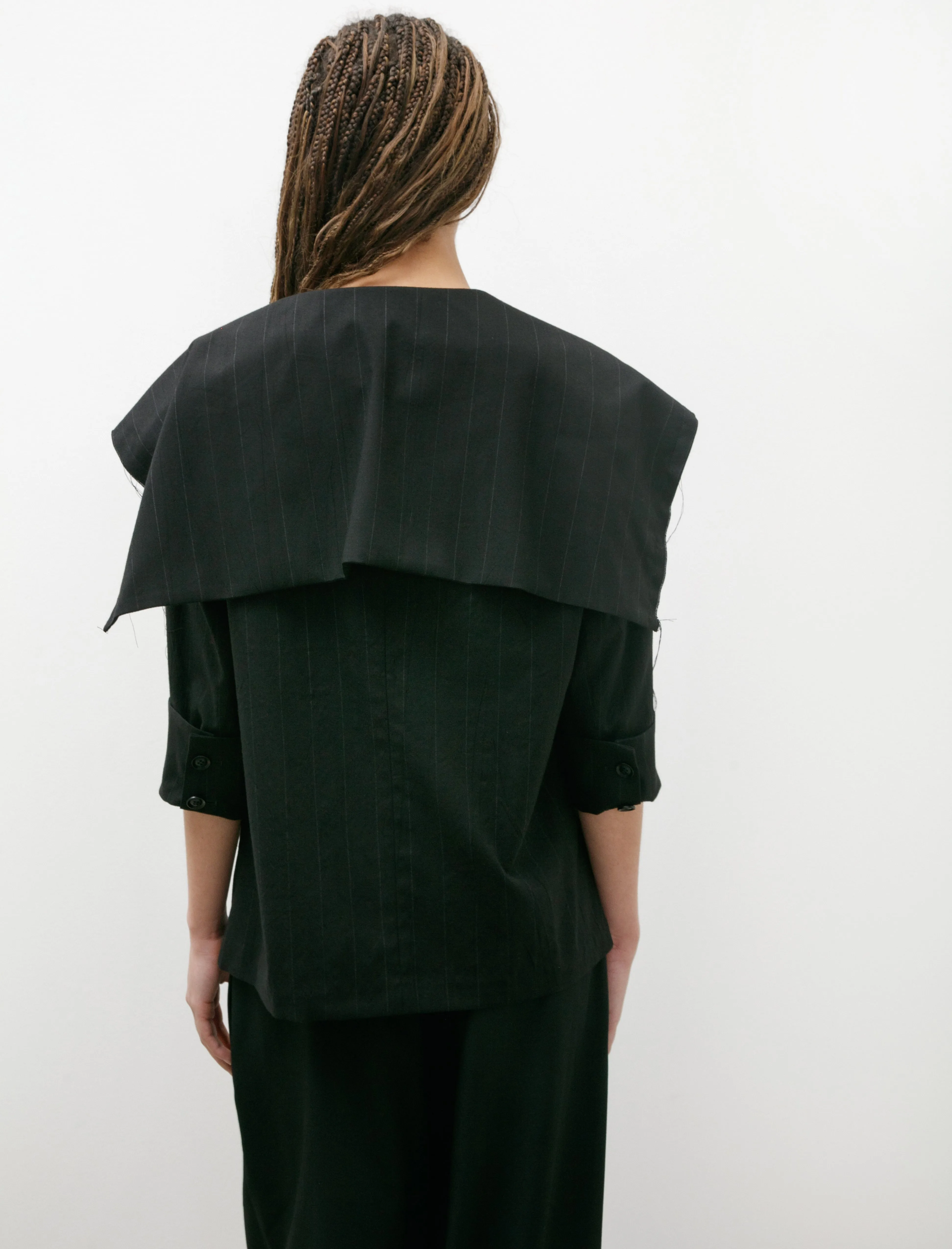 Sailor Collar Jacket Black