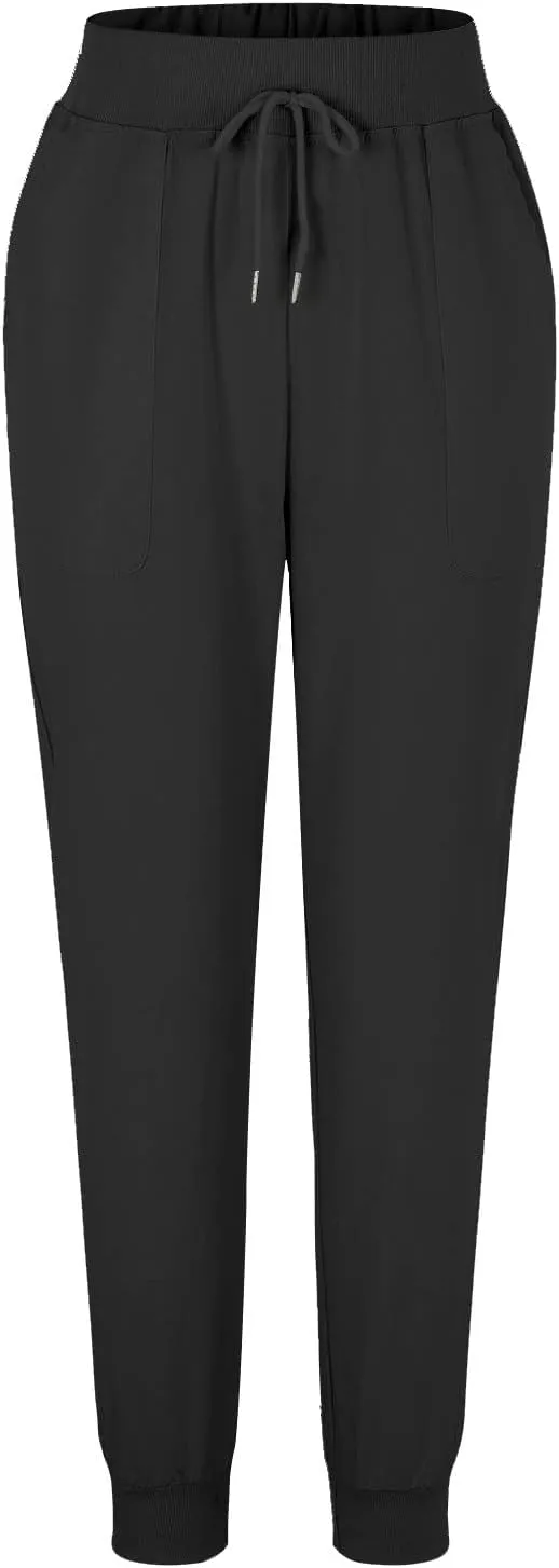 Summer Linen Pants For Women 2024 Pants Straight Leg Beach Pants Drawstring High Waist Comfy Trousers with Pockets