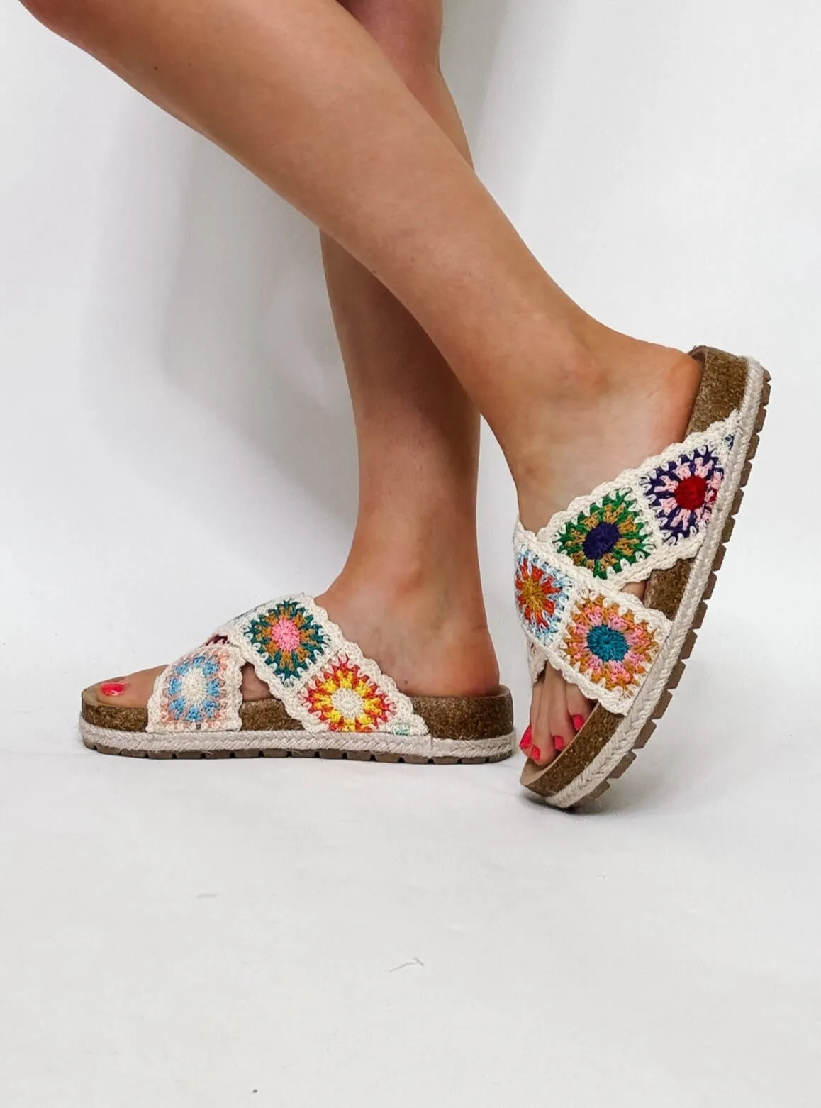 Tacoma Crochet Sandals by Dirty Laundry in Natural