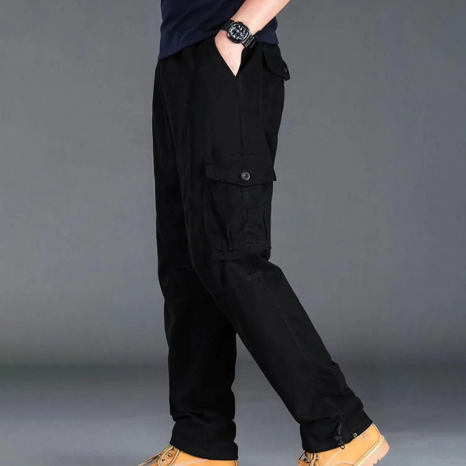 Tactical Pants Mens Lightweight Hiking Pants Water Resistant Military Pant Outdoor Work Cargo Pants Multi-Pocket