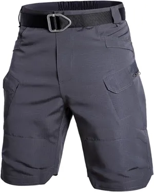Tactical Shorts for Men Stretch Waterproof Quick Dry Cargo Pants Ripstop Lightweight Camping Hiking Pants with Pockets