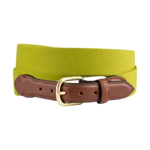 Textured Grass Green Belgian Surcingle Children's Belt