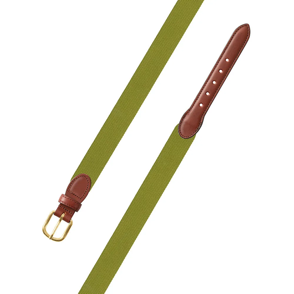 Textured Grass Green Belgian Surcingle Children's Belt
