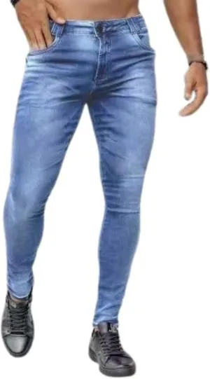 Thatrich Skinny Jeans for Men Stretch Slim Fit Moto Biker Jeans Straight Leg Denim Pants Casual Fashion Streetwear Trousers